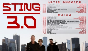 Sting to return to Europe with 'Sting 3.0' Tour in Summer 2025...