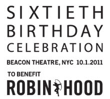 Sting To Perform A Special Concert In NYC To Celebrate the 25th Anniversary of His Solo Career ā€“ Event to Benefit the Robin Hood Foundation...