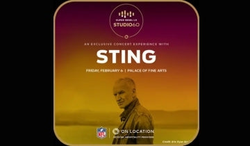 Sting performing at On Location and the NFL’s ‘Super Bowl LX Studio 60’ concert series this Friday...