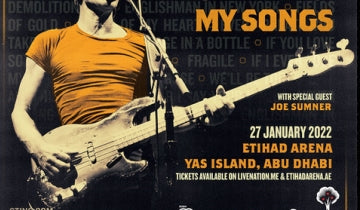 Sting adds My Songs date in Abu Dhabi on 27 January 2023...