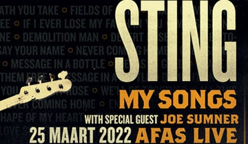 Additional My Songs date confirmed in Amsterdam, 25 March 2022...