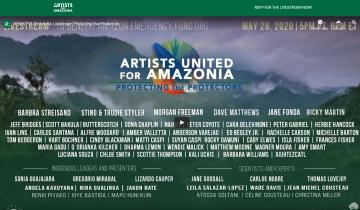 Peter Gabriel, Carlos Santana, Sting taking part in livestream benefit for the Amazon Emergency Fund...