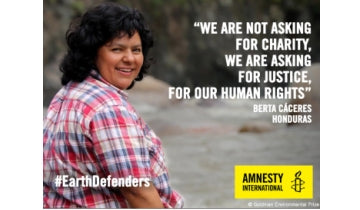 Amnesty International #EarthDefenders...