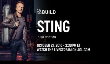 Sting is coming to BUILD to discuss his new album ā€57th & 9thā€¯..