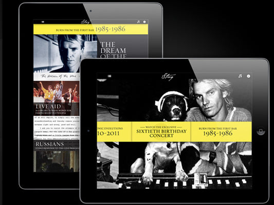 Sting iPad App Awarded Mobile Lions Silver Lion For Best Visual Design / Aesthetic