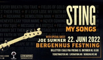 New My Songs show added in Bergen, Norway in June 2022...