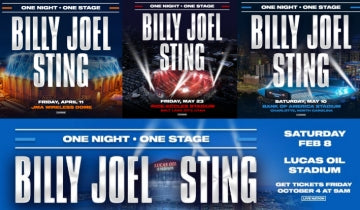 Billy Joel and Sting add four US shows in 2025...