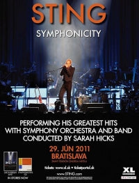 Sting performs with the Czech Symphony Orchestra in Bratislava...