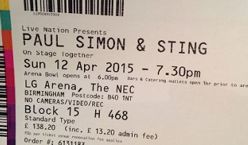 Sting and Paul Simon at the Genting Arena - legendary duo delighted a devoted audience...