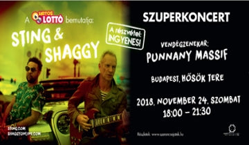 Superconcert in Budapest, Hungary with Sting & Shaggy...