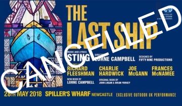 OUTDOOR CONCERT PERFORMANCE OF THE LAST SHIP IN NEWCASTLE CANCELLED