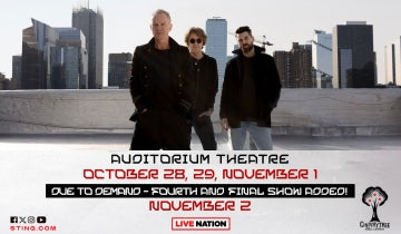 Fourth and Final 'Sting 3.0' show added in Chicago on November 2...