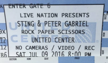 Sting and Peter Gabriel full of synergy at the United Center...