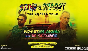Sting & Shaggy Bring Upbeat, Island-Flavored 44/876 Joint Tour to Santiago, Chile...