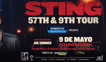 New show in San Jose, Costa Rica announced for 9 May 2017...