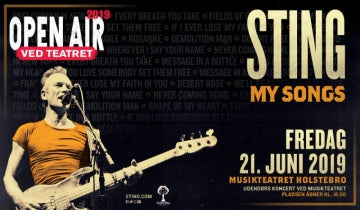 Sting to perform at Musikteatretā€™s Open Air Concert in Denmark, June 2019...