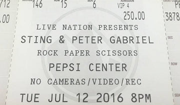 Sting and Peter Gabriel Had Faith in Each Other at Pepsi Center...