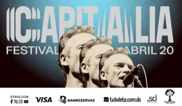 Sting to perform in the Dominican Republic 20 April...