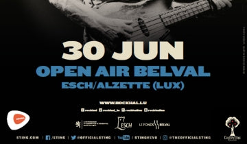 Sting to perform in Luxembourg on 30 June...