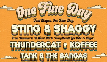Sting and Shaggy announce the launch of their music festival 'One Fine Day'...