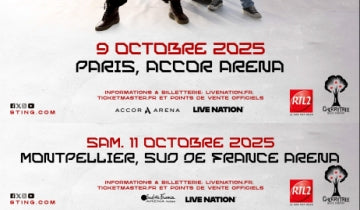 Two shows confirmed for France in October 2025...