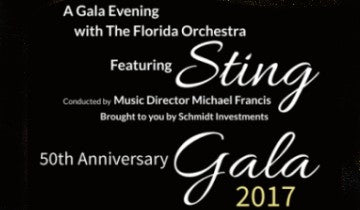 The Florida Orchestra to feature Sting at 50th anniversary gala concert...