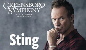 Sting with the Greensboro Symphony Orchestra Rescheduled for 2021...
