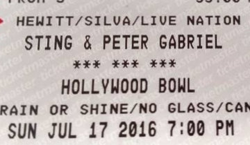 Sting and Peter Gabriel are a perfect blend at the Hollywood Bowl...