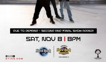 Sting adds second Hollywood, FL performance...