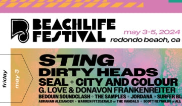 Sting to perform at Beachlife Festival at Redondo Beach, CA May 3...