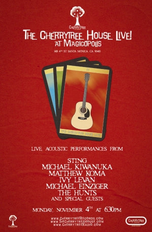 Sting to perform at Cherrytree Live event Nov 4...