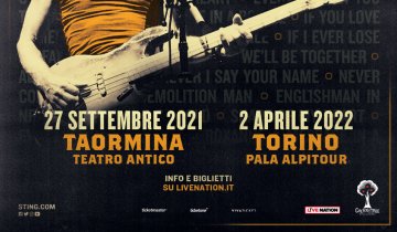 Additional Italian Shows in Taormina and Turin confirmed...
