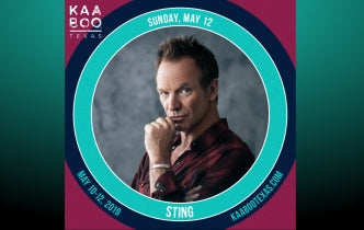 Sting at KAABOO Texas Festival on 12 May - tickets on sale tomorrow...