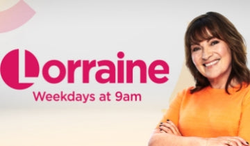 Sting will be a guest on Lorraine, 13 October...