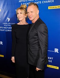 Sting & Trudie Styler Awarded Honorary Green Oscar At Cinema For Peace New York 2012...