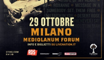 Sting: My Songs - New show confirmed in Milan, 29 October...