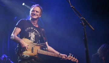 Sting turns into the Family Guy who rocks - A rare club show thrilled fans at the Myth in Maplewood...