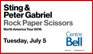 Everyone wins in Peter Gabriel and Sting's Rock Paper Scissors tour...