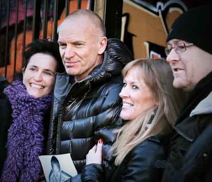 Sting Meets With Fans in Newcastle...