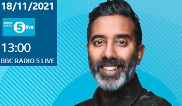 Sting appearing on Nihal Arthanayake BBC Radio 5 show 18 Nov...