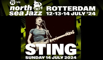 Sting confirmed to play the North Sea Jazz Festival on 14 July...
