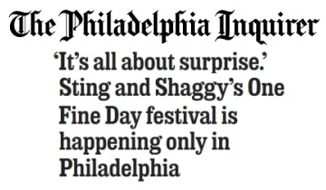 Sting & Shaggy interview in the Philadelphia Inquirer...
