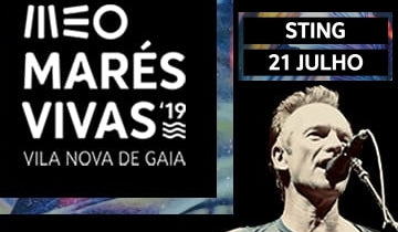 Sting at Meo Mares Vivas 2019 Festival in Portugal...
