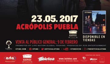 New Show Confirmed at Acropolis Puebla in Mexico, 23 May...