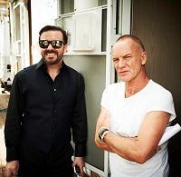 Sting to guest in Ricky Gervais & Stephen Merchant's new HBO comedy series 'Life's Too Short' later this year...