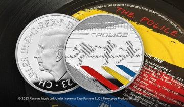 The Royal Mint launch commemorative coins to celebrate The Police...
