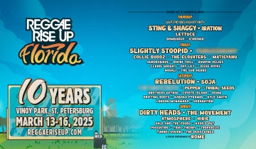 Sting & Shaggy to perform at Reggae Rise Up Festival on 13 March...