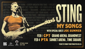 My Songs shows confirmed in South Africa for February 2023...