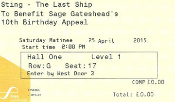 Sting was joined by friends including Jimmy Nail and the Unthank sisters in benefit gigs for the Sage's birthday appeal...