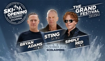 Bryan Adams, Sting and Simply Red open the ski season in Schladming...